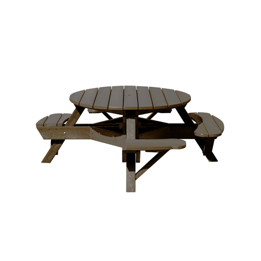 C.R. Plastics | 51" Round Picnic Table - Wheelchair Accessible