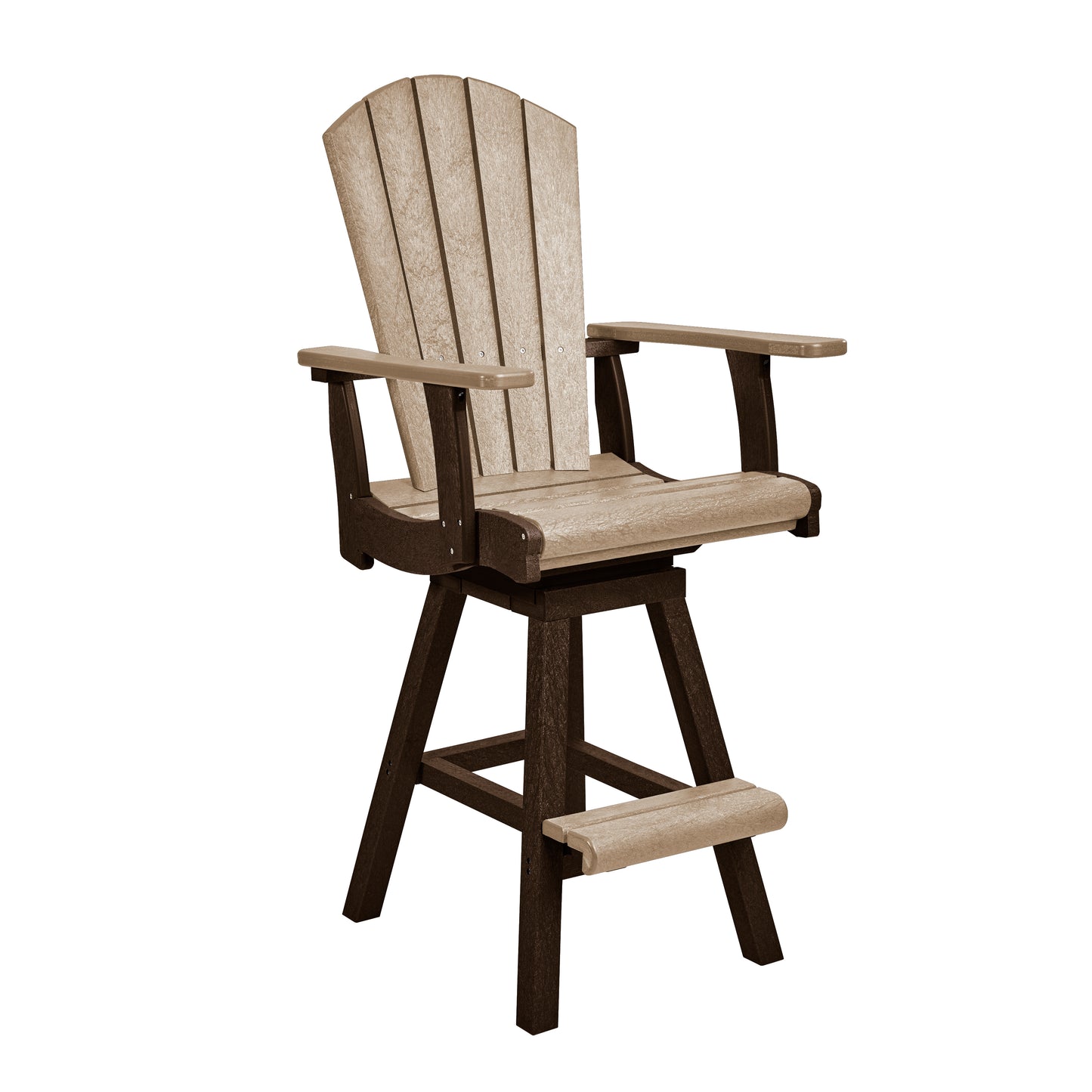 C.R. Plastics | Swivel Pub Arm Chair