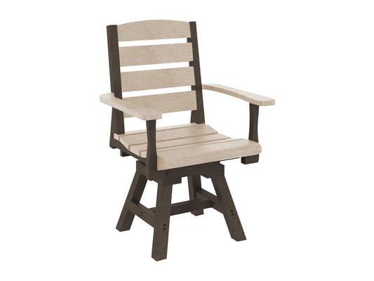 C.R. Plastics | Napa Dining Swivel Arm Chair