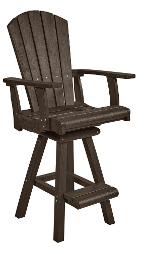 C.R. Plastics | Swivel Pub Arm Chair