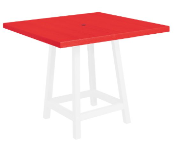 C.R. Plastics | 40" Square Table Top with Hole