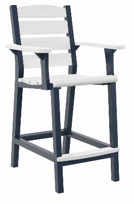 C.R. Plastics | Napa Counter Arm Chair