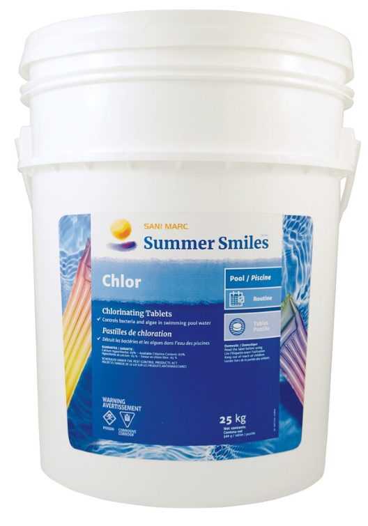 Summer Smiles | Chlor 25 kg (3" non-stabilized Pucks)