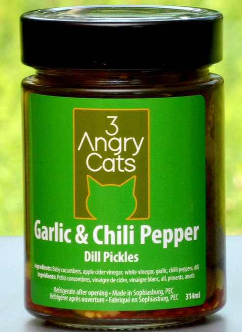 Three Angry Cats | Garlic & Chili Dill Piclkes - Mazdak Leisure